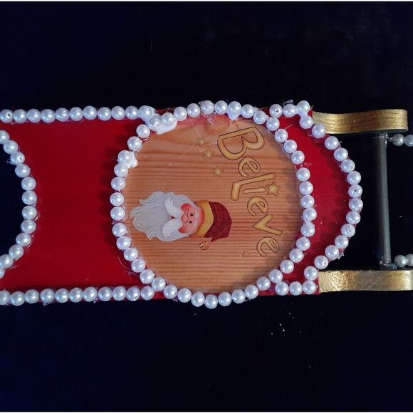 9" Embellished Handpainted Christmas Decor. - Picture 1 of 5